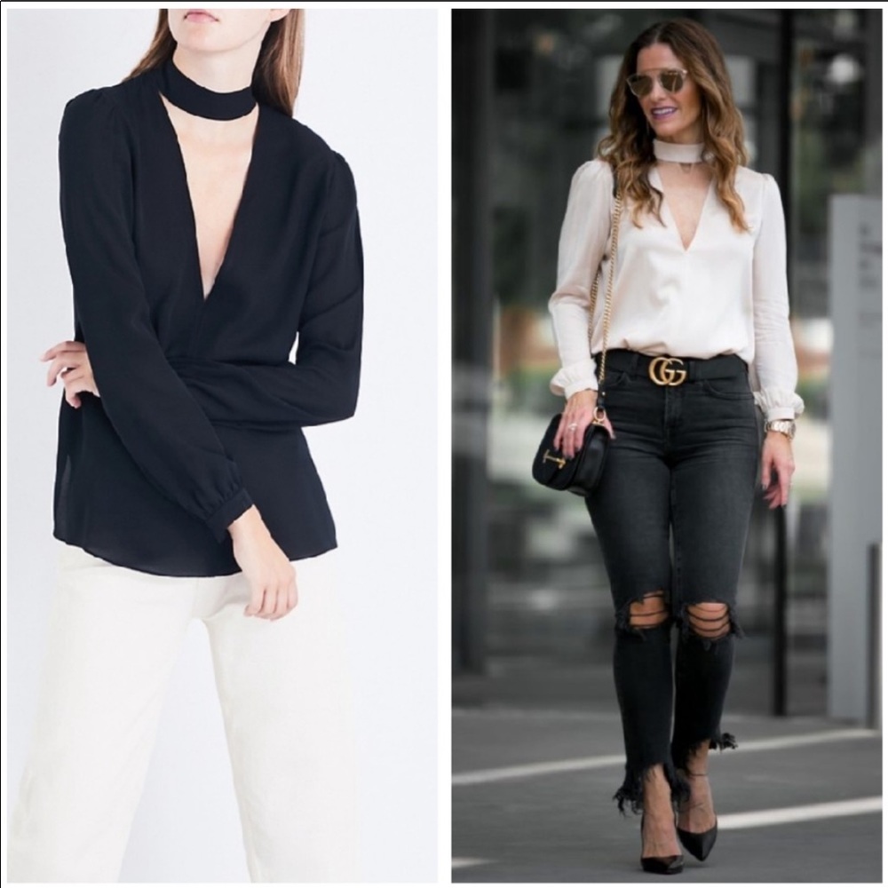 Liza silk chocker top
